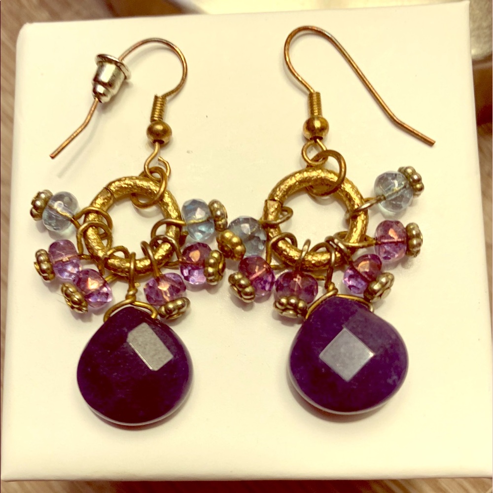 Purple Earrings